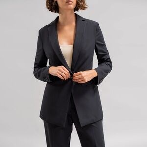 SENE FlexTech Tailored Blazer Charcoal Size 8 NWT